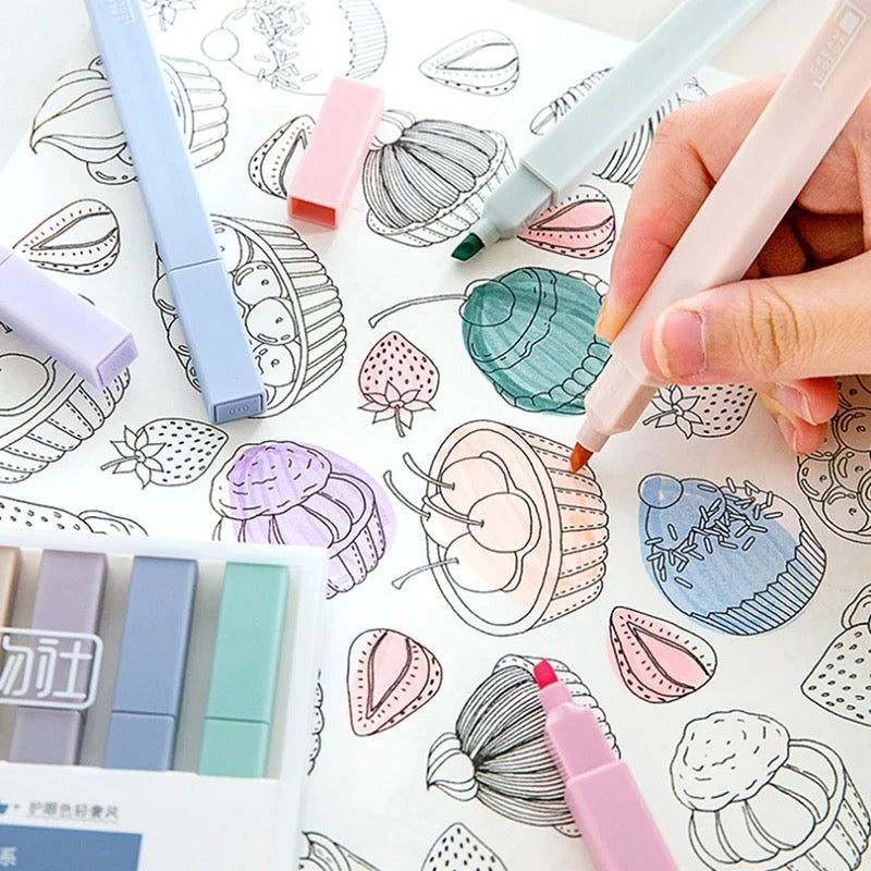 Pastel Highlighters - Set of 6 - Tinyminymo