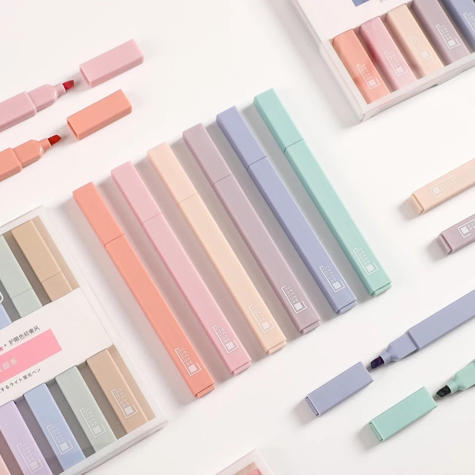Pastel Highlighters - Set of 6 - Tinyminymo