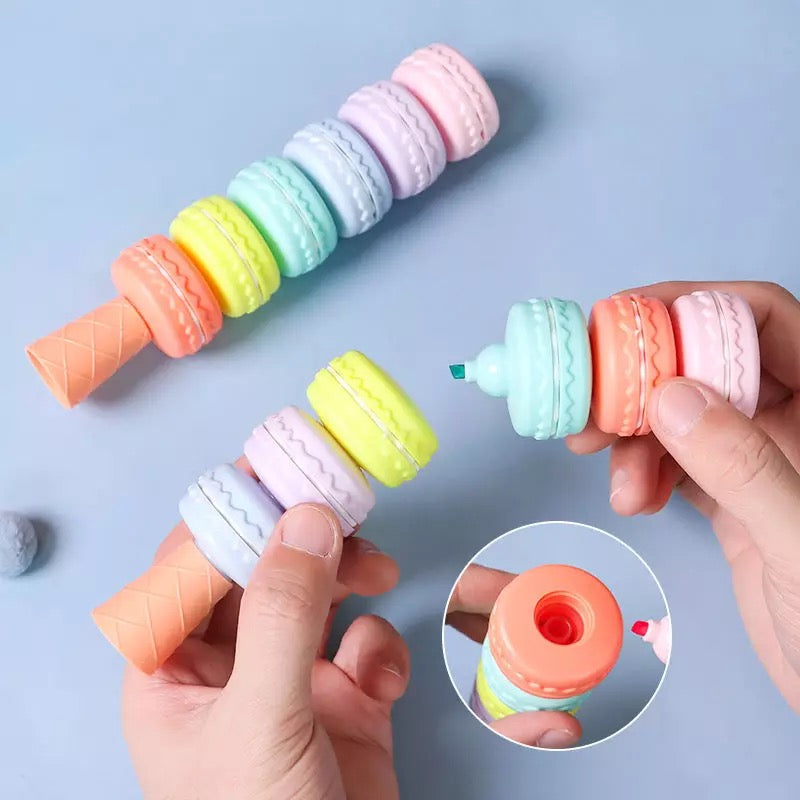 Pastel Macaron Highlighter Set - Tinyminymo