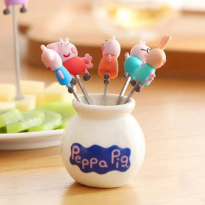 Peppa Pig Fork Set - Set of 6 - Tinyminymo