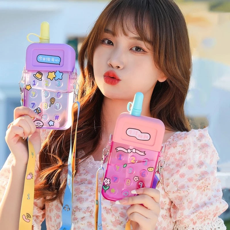 Phone Water Sipper with Stickers - Tinyminymo