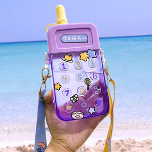 Phone Water Sipper with Stickers - Tinyminymo