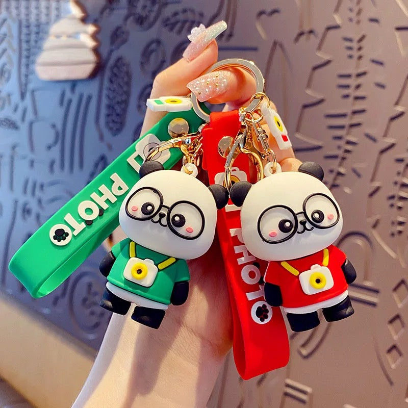 Photographer Panda 3D Keychain - Tinyminymo