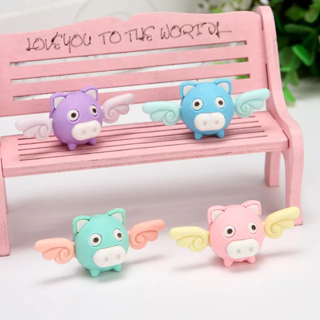 Piggy with Wings Eraser - Tinyminymo