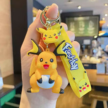 Load image into Gallery viewer, 3D Pikachu Family Keychain - Tinyminymo
