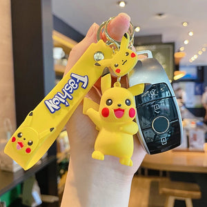3D Pikachu Family Keychain - Tinyminymo