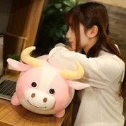 Pink Bull Plush Toy - Tinyminymo