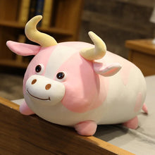 Load image into Gallery viewer, Pink Bull Plush Toy - Tinyminymo
