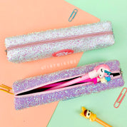 Pink Girl Glitter Pouch