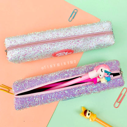 Pink Girl Glitter Pouch
