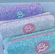 Pink Girl Glitter Pouch