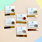 Plaid print Hair pin Set - Tinyminymo