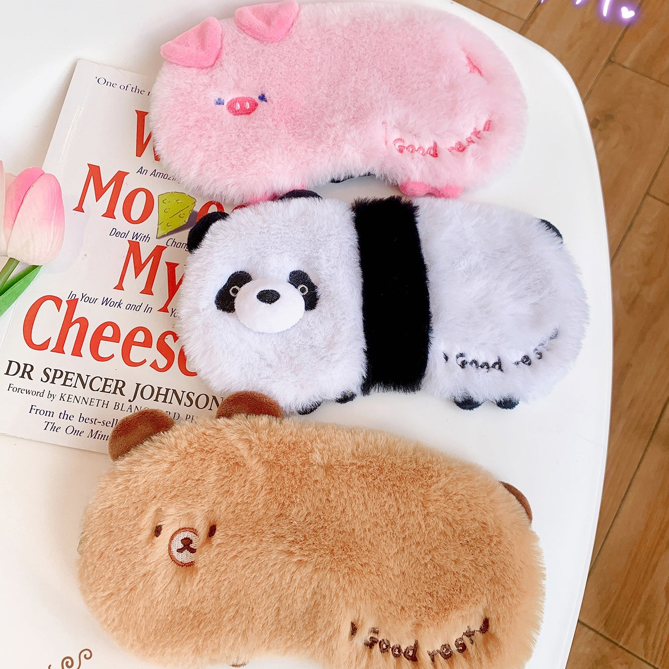 Plush Animal Eye Mask with Gel Pad - Tinyminymo