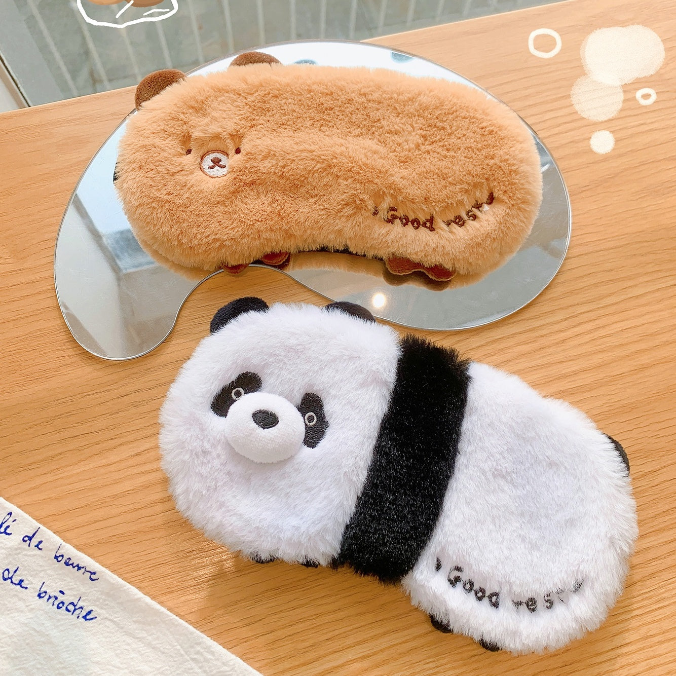 Plush Animal Eye Mask with Gel Pad - Tinyminymo