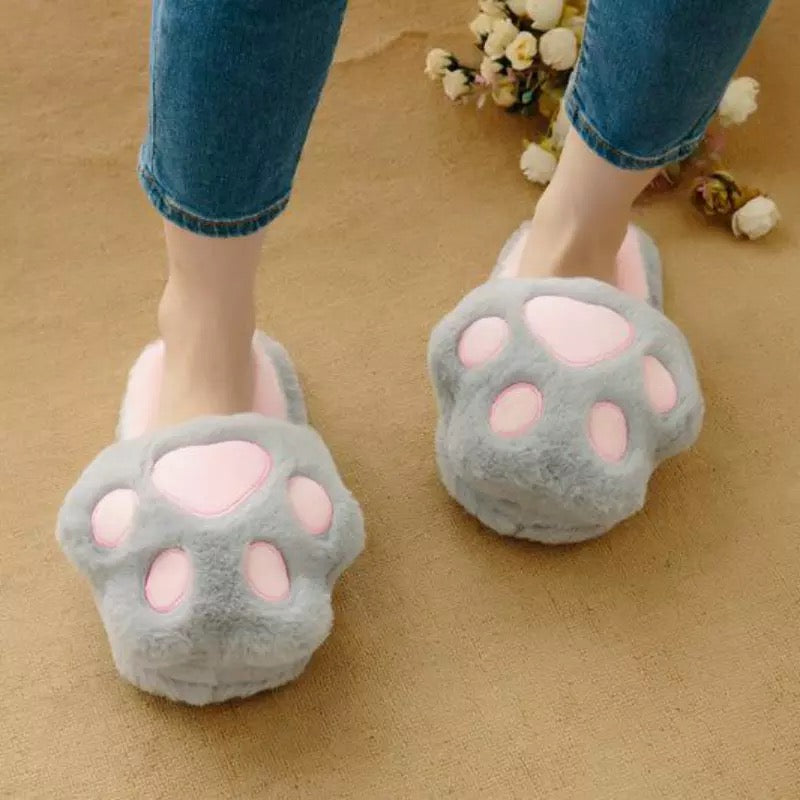 Plush Cat Paw Slipper - Tinyminymo
