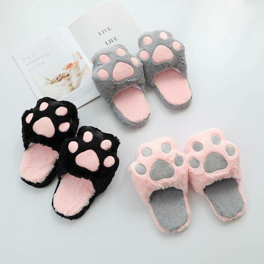Plush Cat Paw Slipper - Tinyminymo