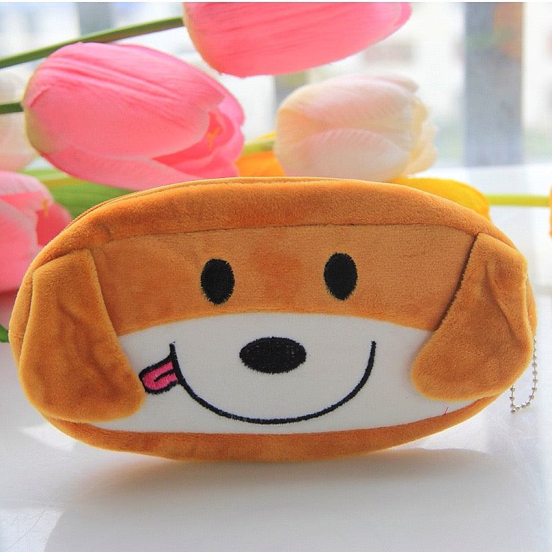 Plush Doggy Zipper Pouch - Tinyminymo