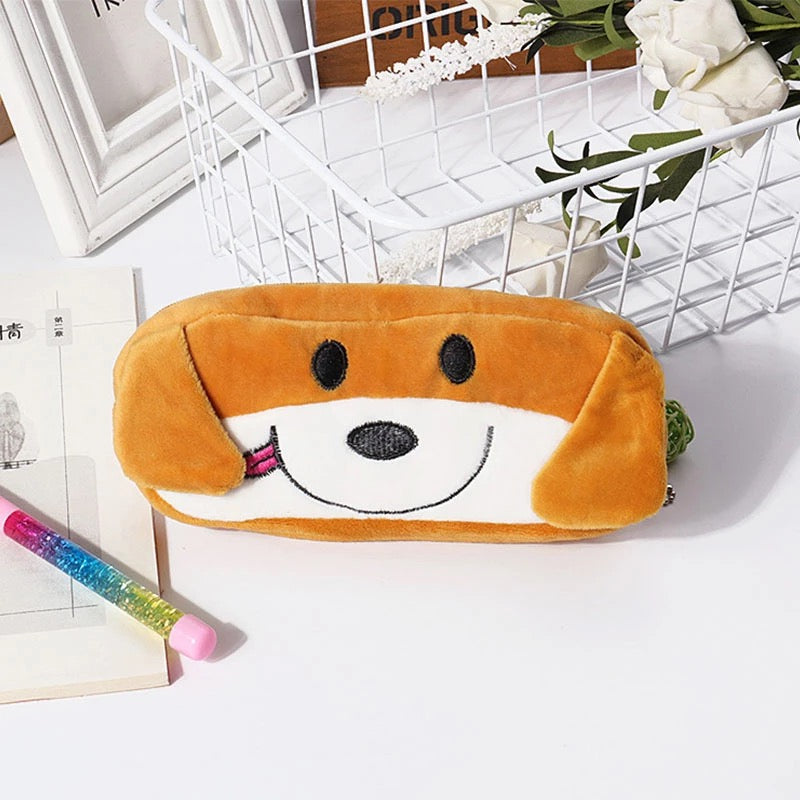 Plush Doggy Zipper Pouch - Tinyminymo