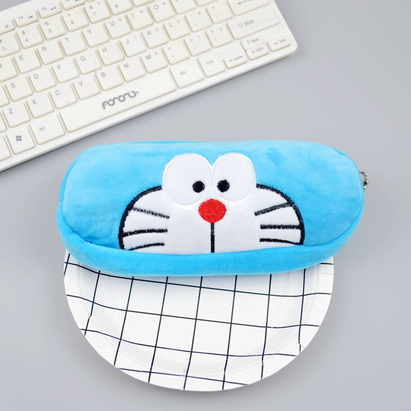 Plush Doraemon Zipper Pouch - Tinyminymo