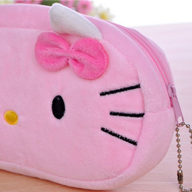 Plush Hello Kitty Zipper Pouch - Tinyminymo