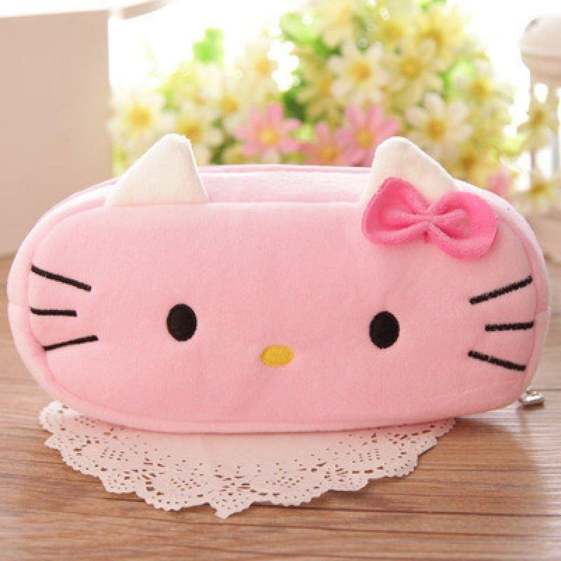 Plush Hello Kitty Zipper Pouch - Tinyminymo