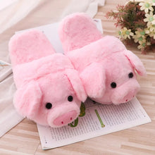 Load image into Gallery viewer, Plush Piggy Slipper - Tinyminymo
