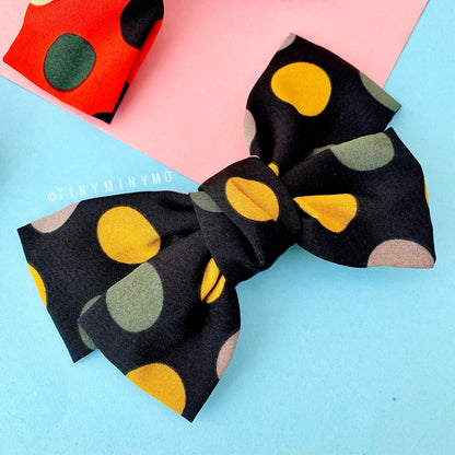 Polka Bow Clip -Tinyminymo