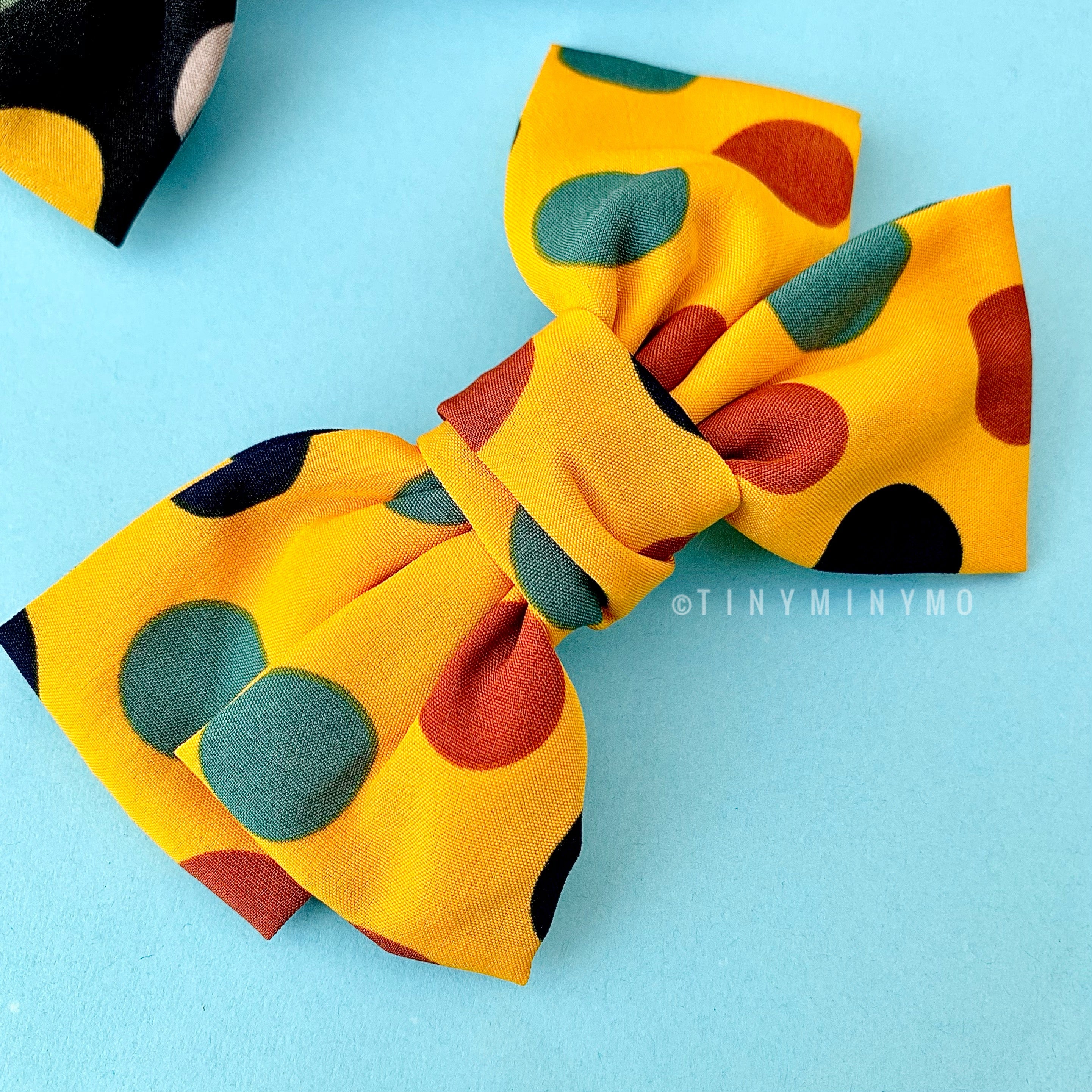 Polka Bow Clip -Tinyminymo