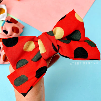 Polka Bow Clip -Tinyminymo