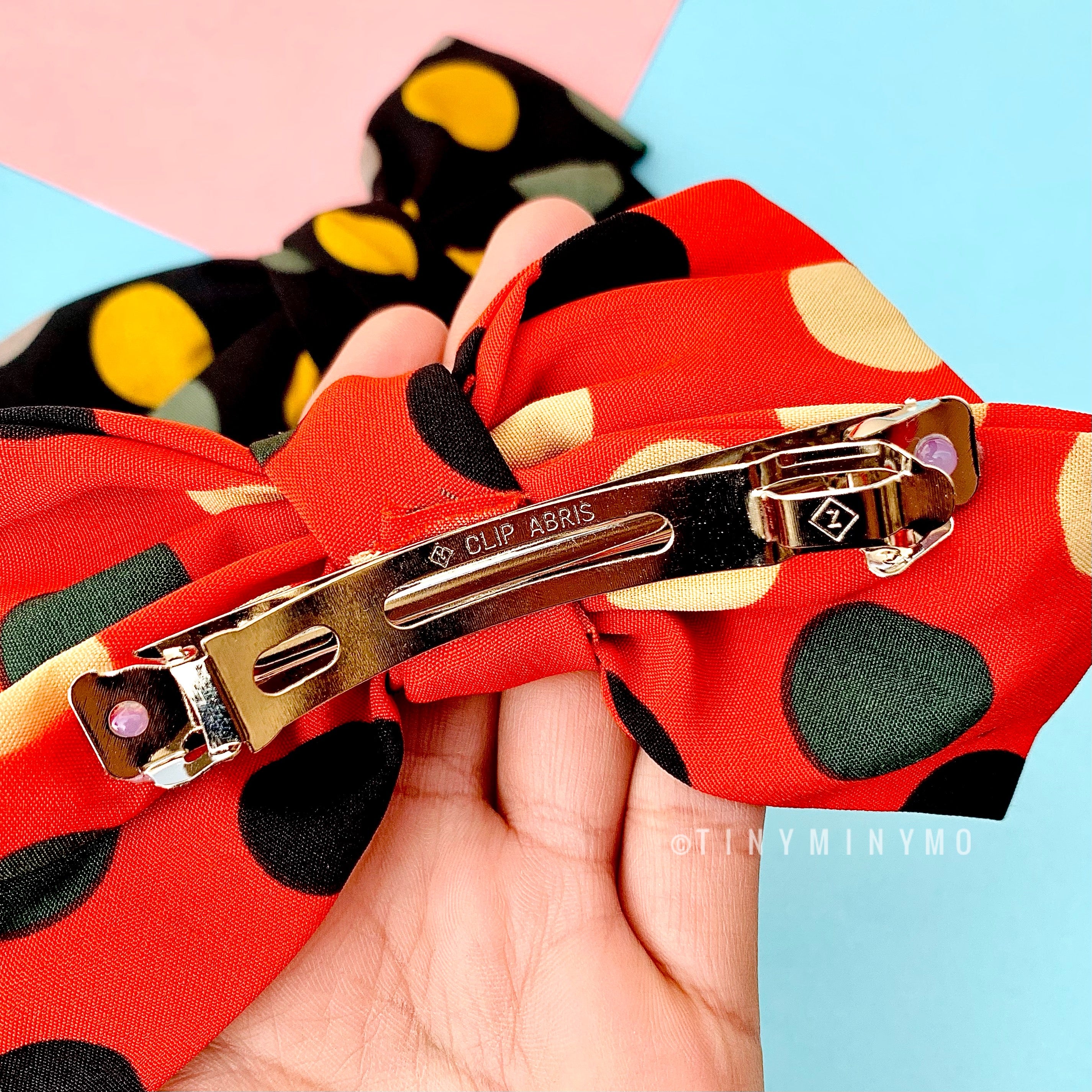 Polka Bow Clip -Tinyminymo