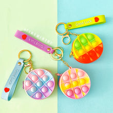 Load image into Gallery viewer, Pop It Coin Purse Keychain - Round - Tinyminymo
