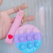 Pop It Coin Purse Keychain - Round - Tinyminymo