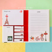 Post it Sticky Notebook - Paris and Fashion - Tinyminymo