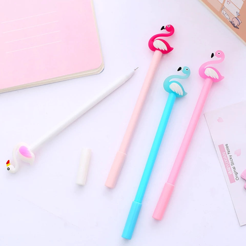 Pretty Flamingo Gel Pen - Tinyminymo