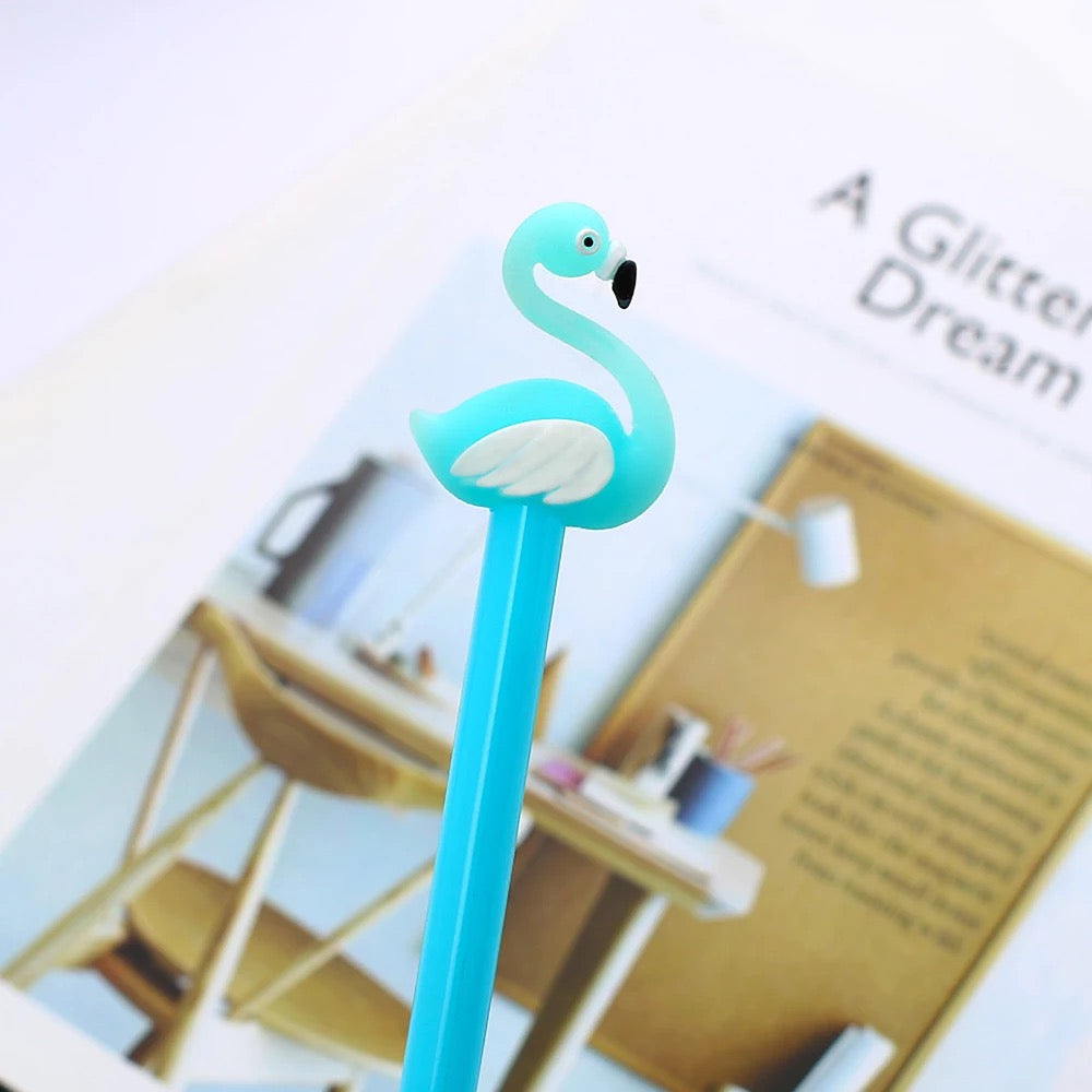 Pretty Flamingo Gel Pen - Tinyminymo