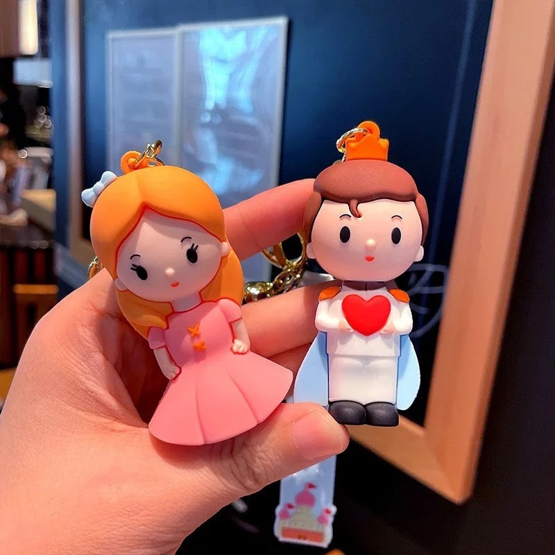 Cute Prince and Princess 3D Keychain Online