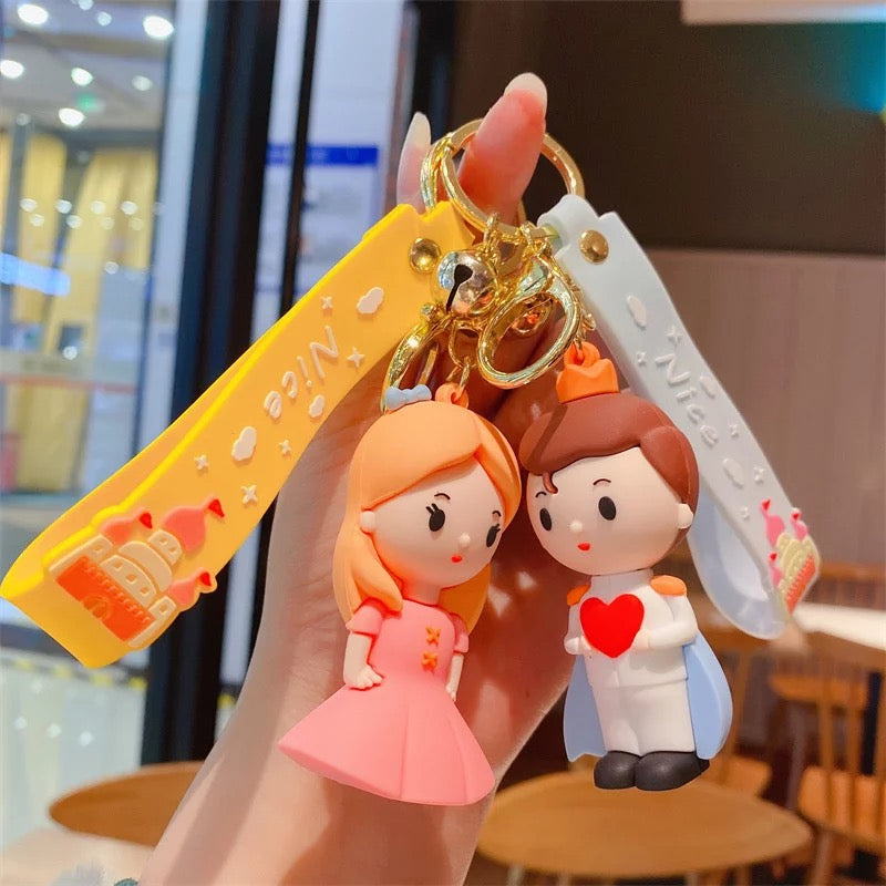 Cute Prince and Princess 3D Keychain Online