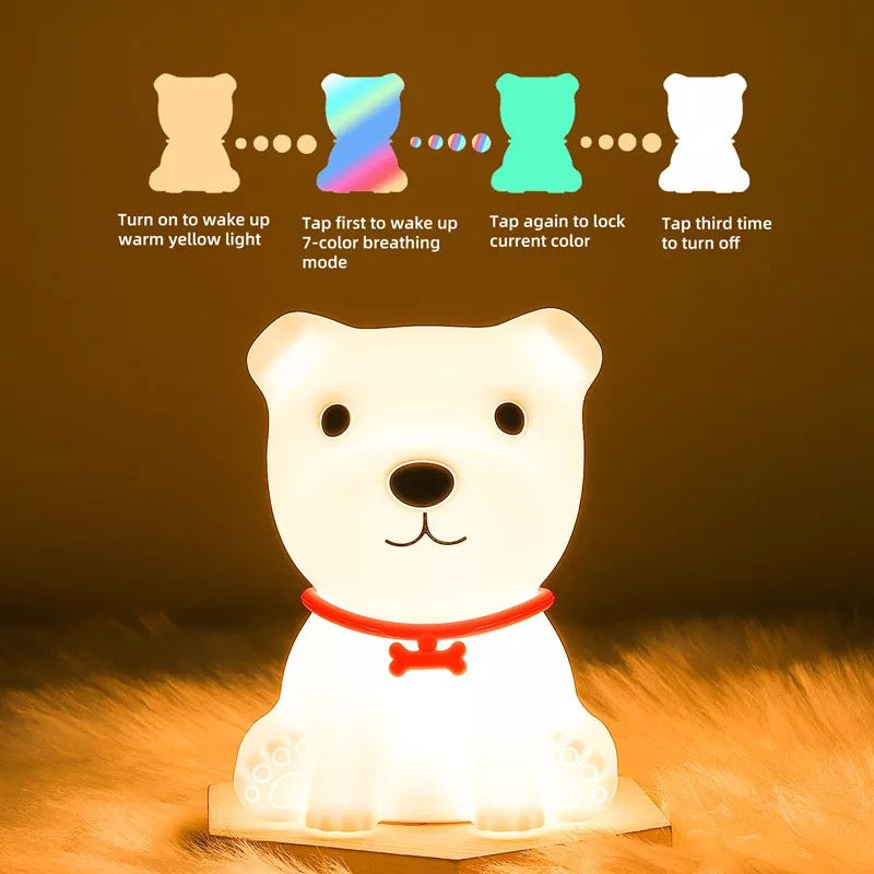 Puppy Silicone Night Light - Tinyminymo