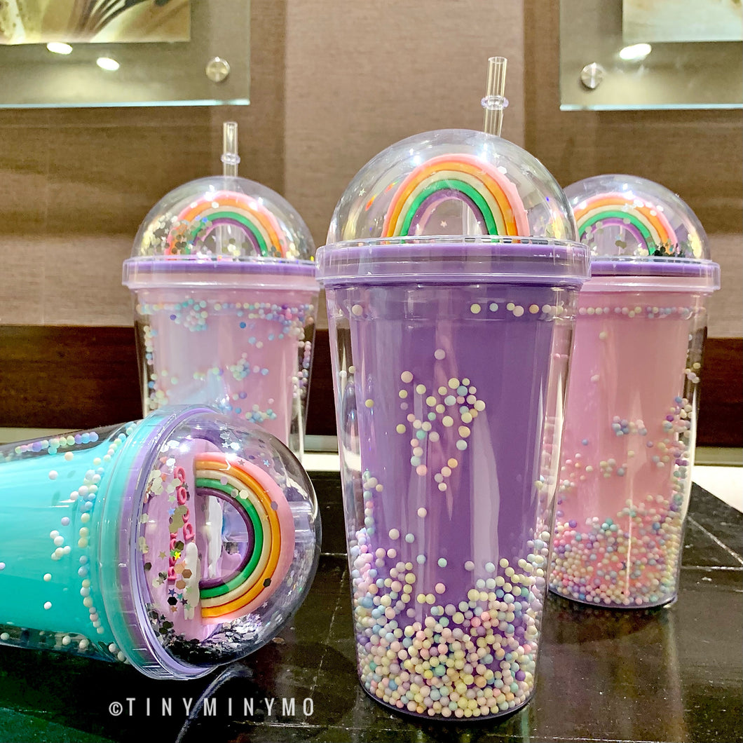 Rainbow Confetti Sipper - Tinyminymo