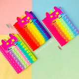 Rainbow Unicorn Pop it Notebook