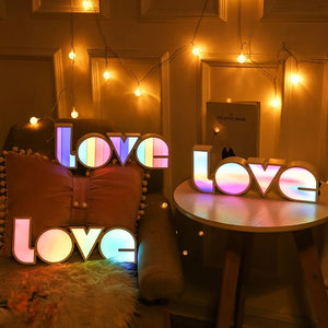 Rainbow LED Love Lamp - Tinyminymo