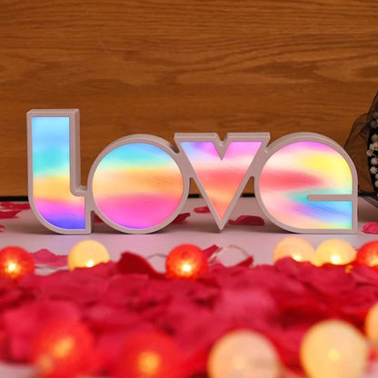 Rainbow LED Love Lamp - Tinyminymo