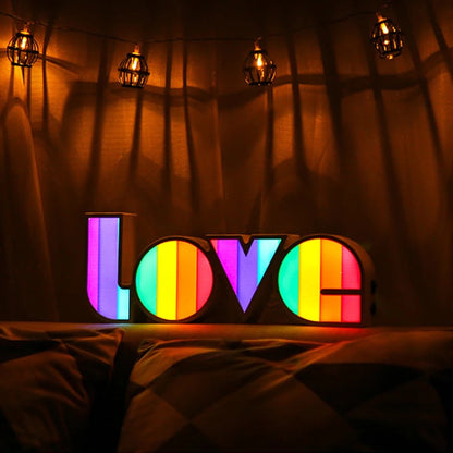 Rainbow LED Love Lamp - Tinyminymo