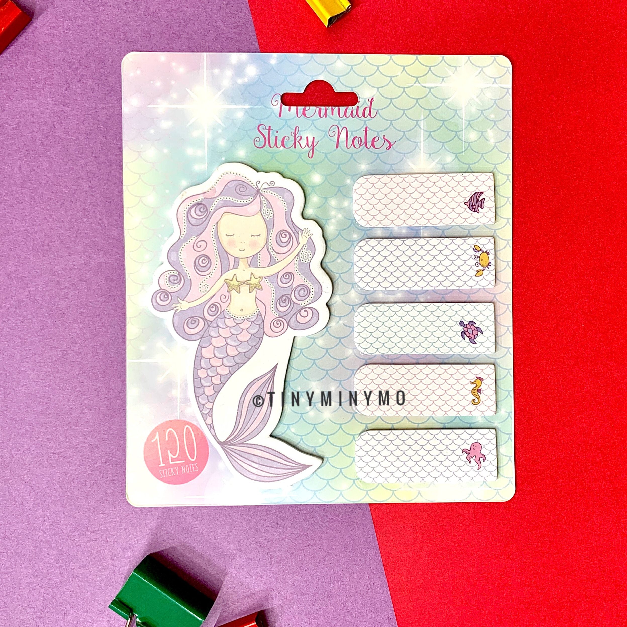 Mermaid Sticky Notes - TinyMinyMo