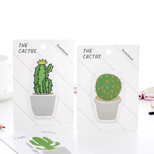 Cactus Shaped Sticky Notes - TinyMinyMo