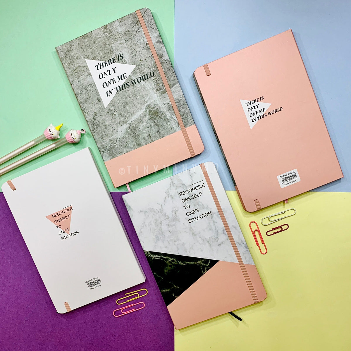 Marble Notebook (HARDCOVER) - TinyMinyMo