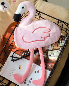 Plush Flamingo Pouch - TinyMinyMo