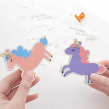 Load image into Gallery viewer, Unicorn Shaped Memo - TinyMinyMo
