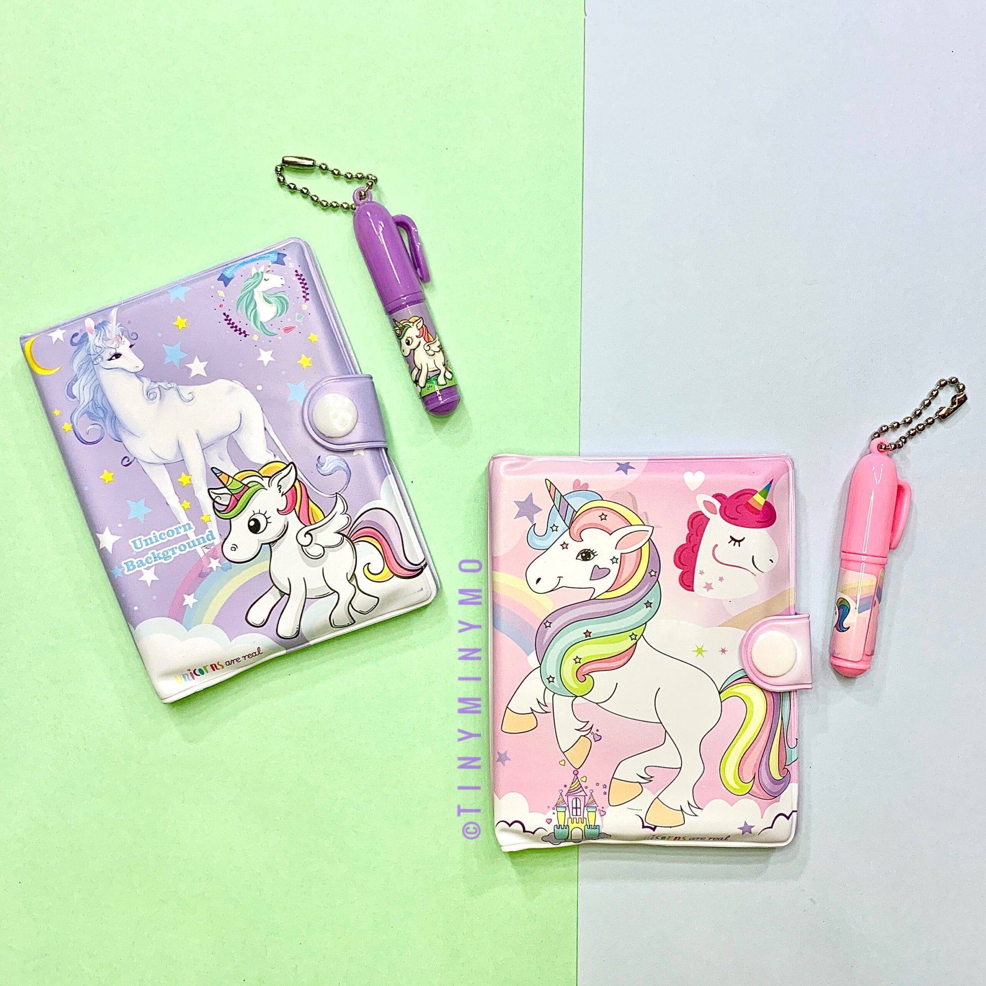 Mini Diary with Pen - Unicorn - TinyMinyMo