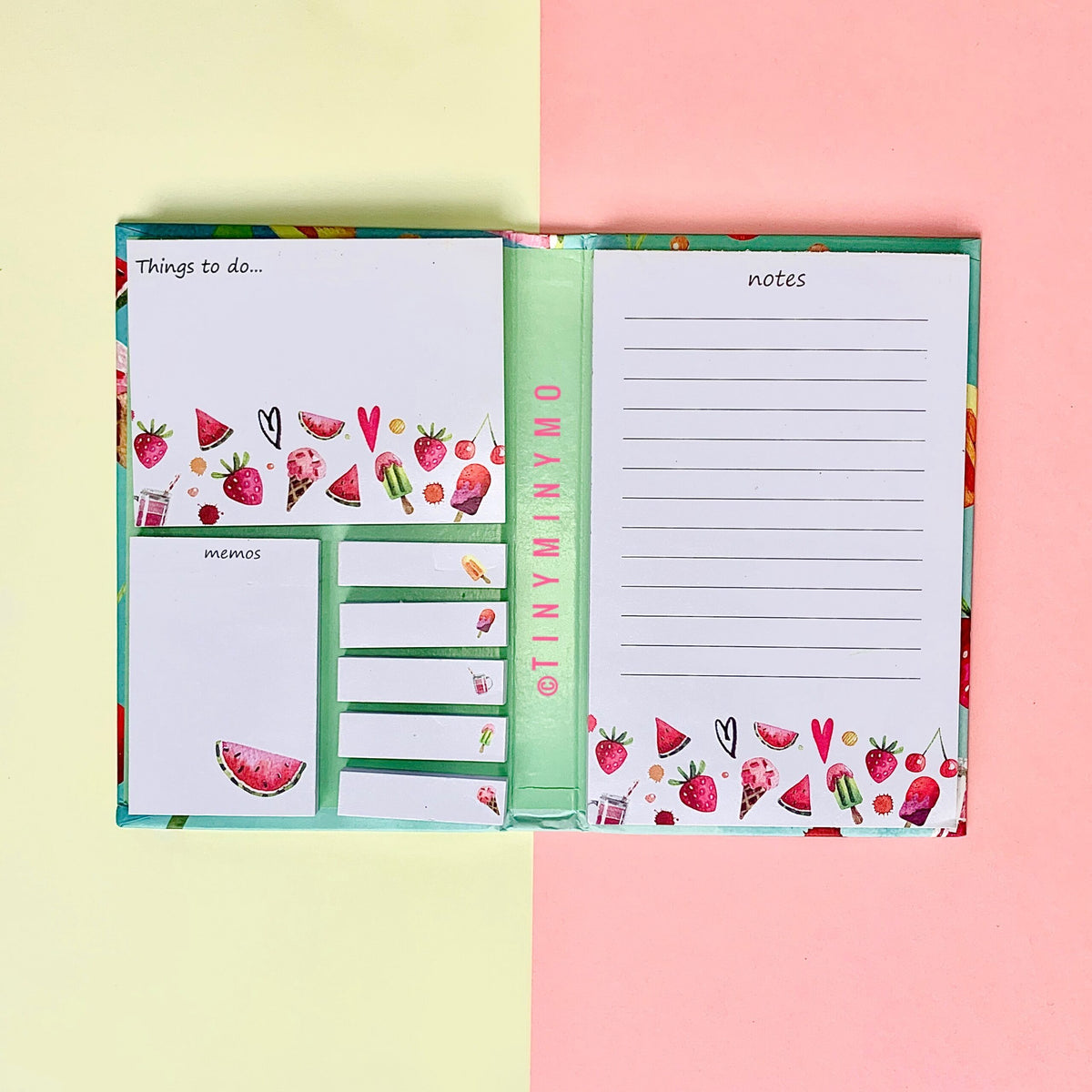 Post It Sticky Notebook - Ice cream - TinyMinyMo